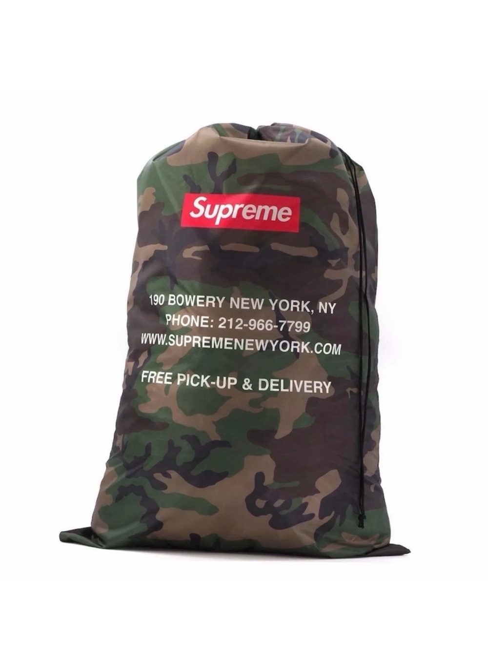 Supreme Drawstring Laundry Bag Camo FW25 Brand New 100% Authentic